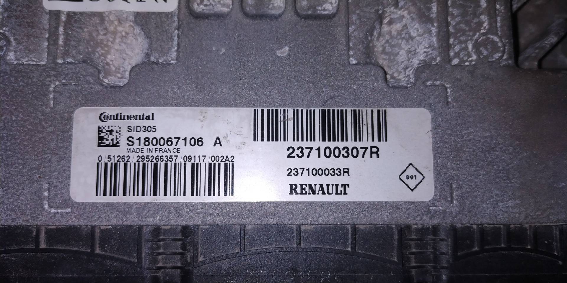 RENAULT Megane 3 generation (2008-2020) Блок за управление на двигателя ECU 237100307R 18855192