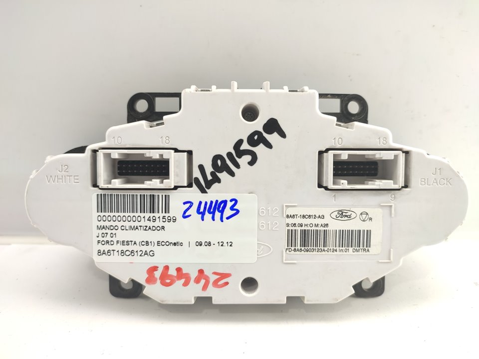 FORD Fiesta 5 generation (2001-2010) Climate  Control Unit 8A6T18C612AG 19009095