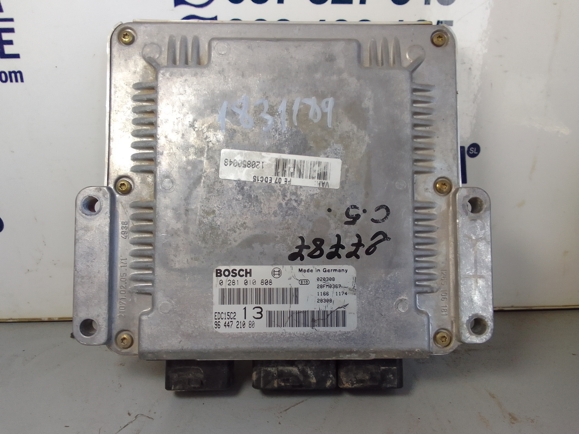 CITROËN C5 1 generation (2001-2008) Engine Control Unit ECU 9644721080 18907425