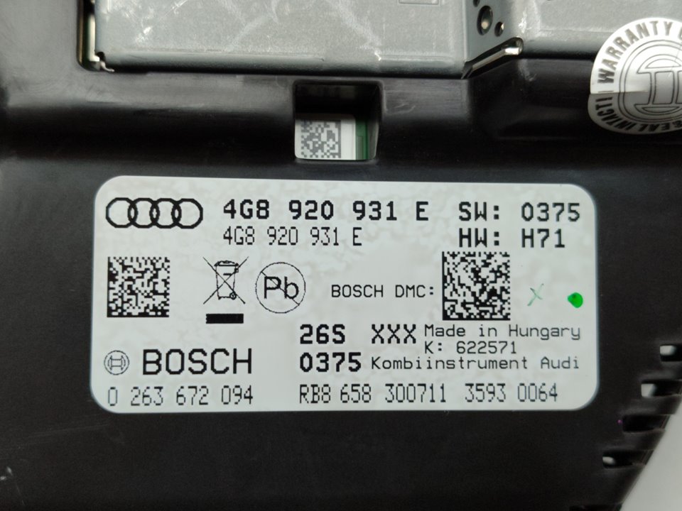 AUDI A6 C7/4G (2010-2020) Спидометр 4G8920931E 25963423