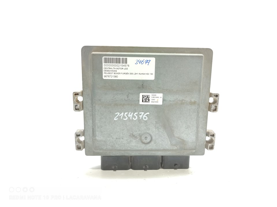 PEUGEOT Boxer 3 generation (2006-2024) Motorstyrenhet ECU 9676721380 27319991