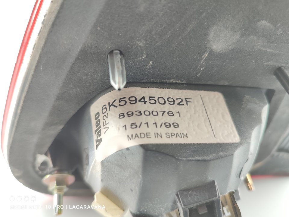 SEAT Ibiza 2 generation (1993-2002) Bakre höger bakljuslampa 6K5945092F 22936659