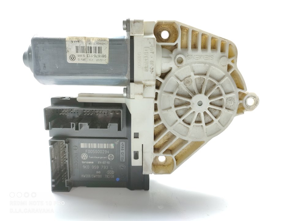 VOLKSWAGEN Passat B6 (2005-2010) Front Left Door Window Regulator Motor 1K0959793L 23804611