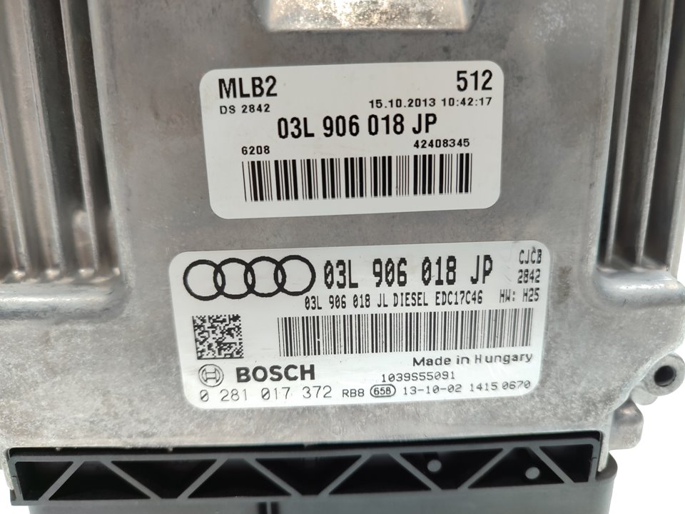 AUDI A5 Sportback 8T (2009-2011) Motorkontrolenhed ECU 03L906018JP 24971940