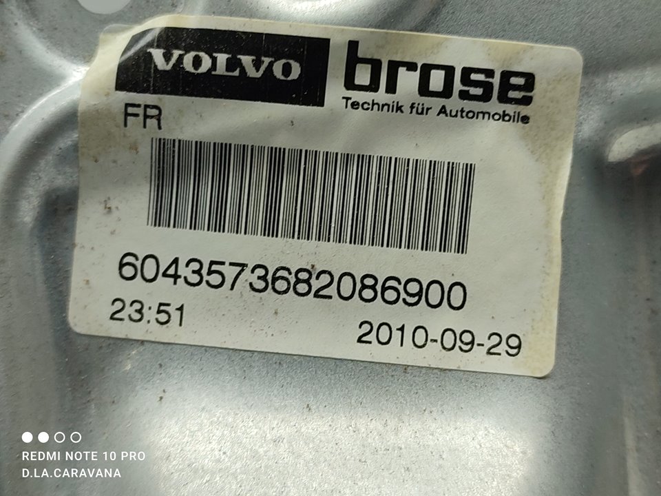 VOLVO S80 2 generation (2006-2020) Lève-vitre de porte avant droite 30661066 18918807