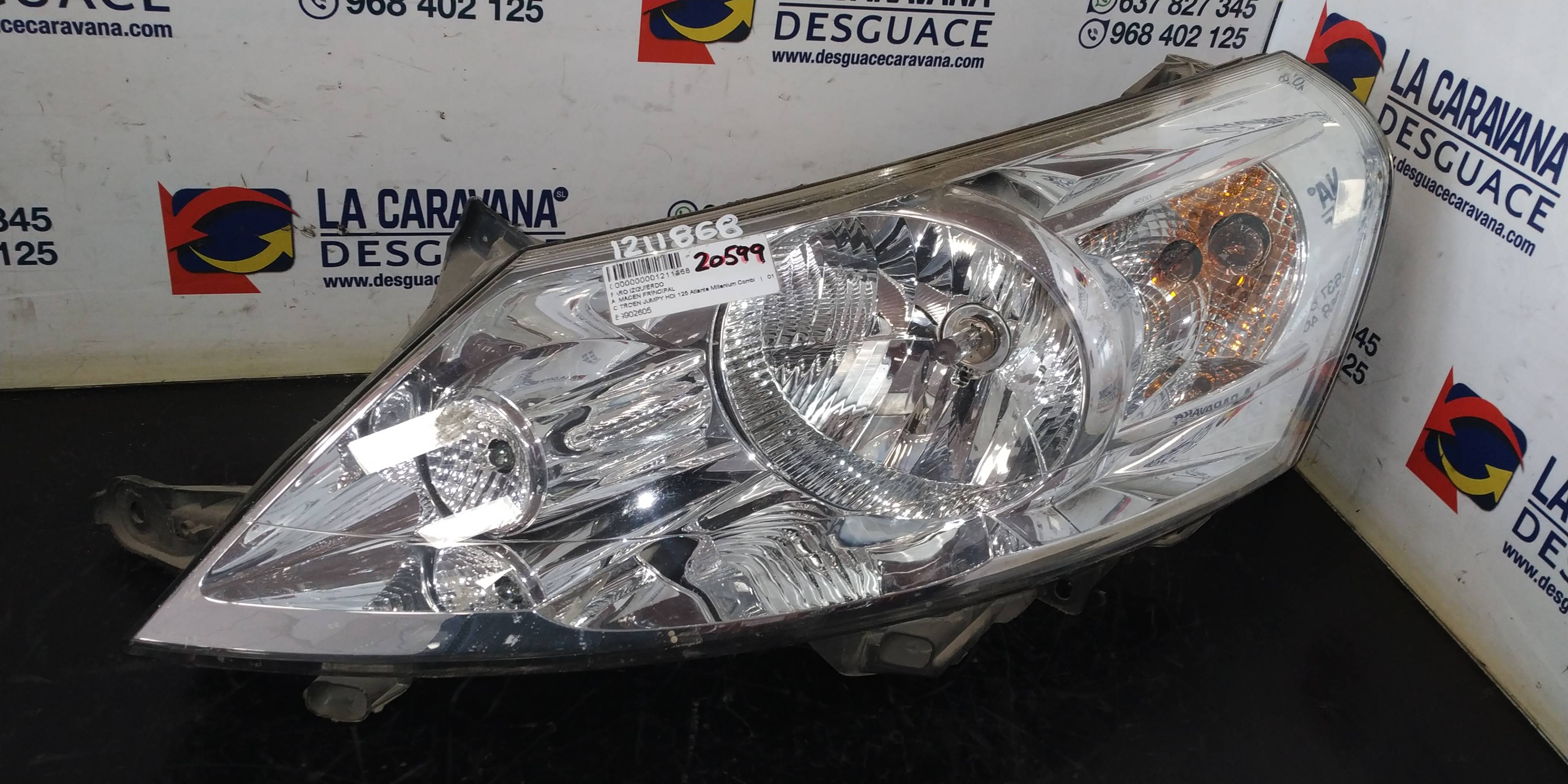 CITROËN Jumpy 2 generation (2007-2016) Front Left Headlight 89902605 25919736