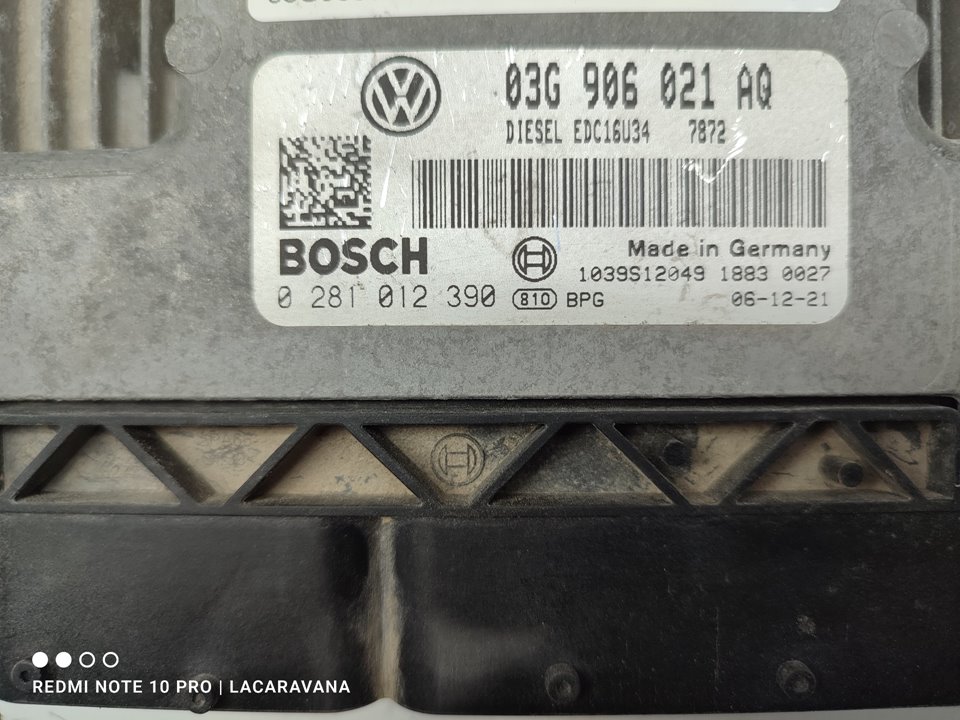 VOLKSWAGEN Caddy 3 generation (2004-2015) Motora vadības bloks 03G906021AQ 25022011