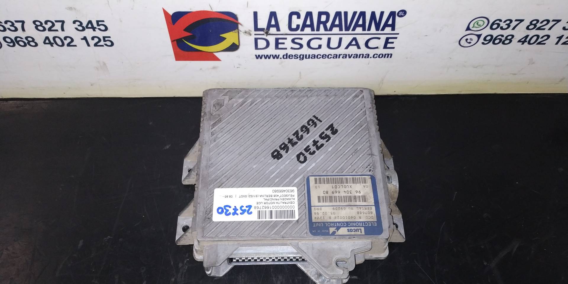 PEUGEOT 406 1 generation (1995-2004) Блок керування двигуном ECU 9630466980 18872013