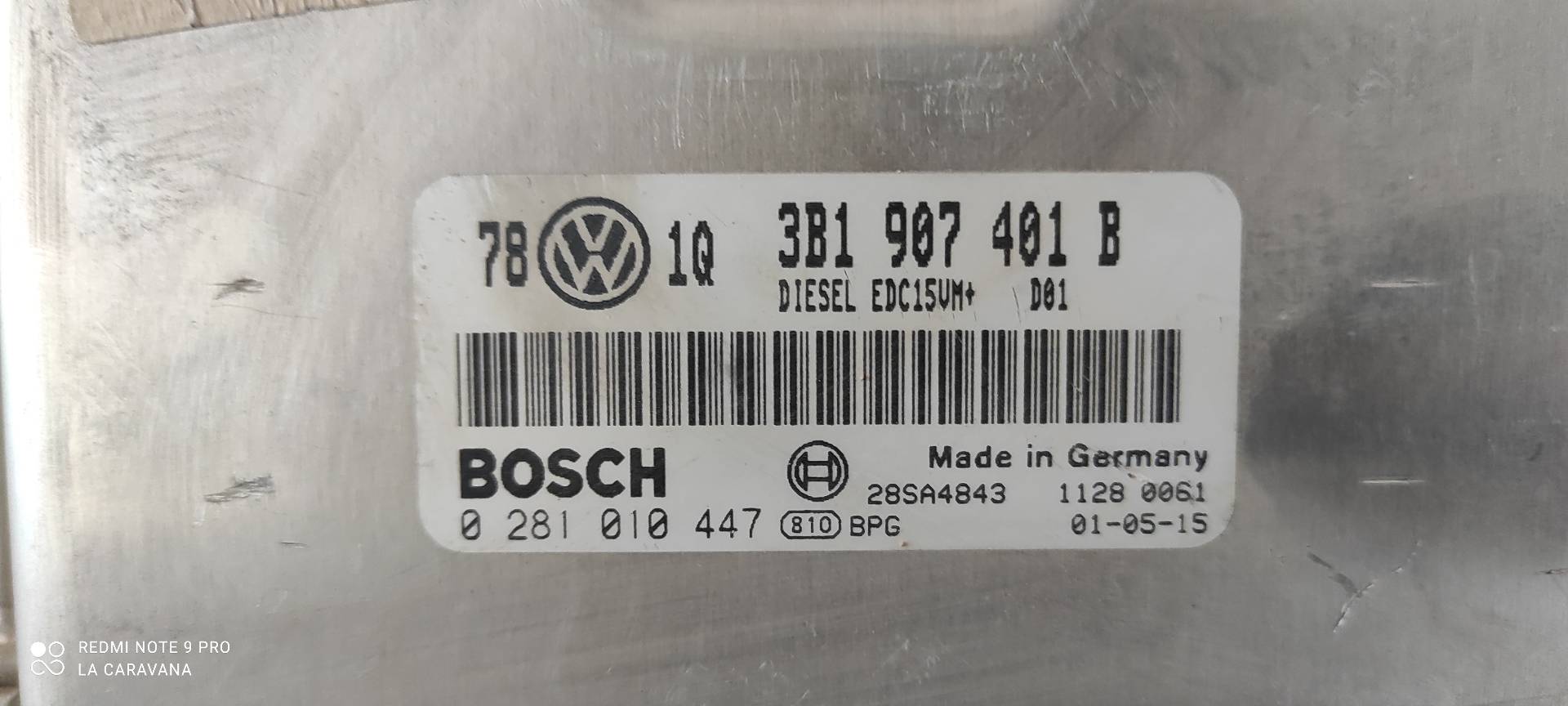 VOLKSWAGEN Passat B5 (1996-2005) Variklio kompiuteris 3B1907401B 18877066