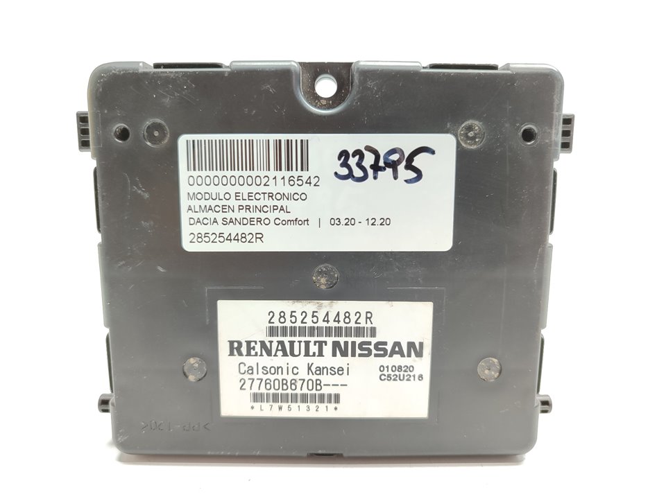 DACIA Sandero 2 generation (2013-2020) Other Control Units 285254482R 25021330