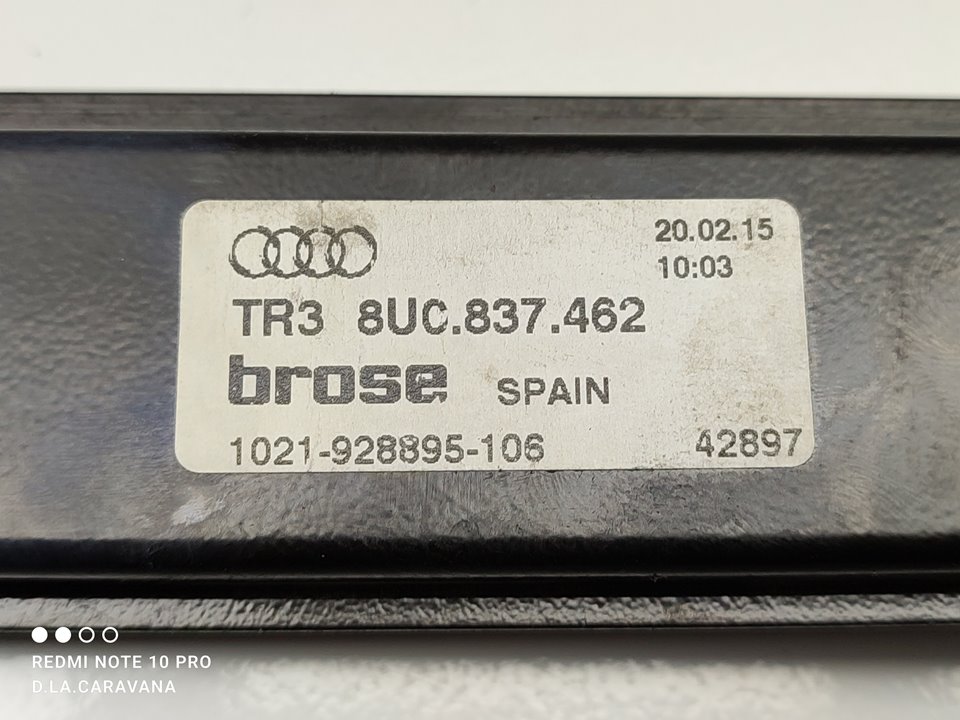 AUDI Q3 8U (2011-2020) Ridicător de geam ușă dreapta față 8U0837462 18953651