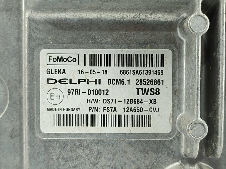 FORD Mondeo 4 generation (2007-2015) Блок управления двигателем DS7112B684XB 18975834