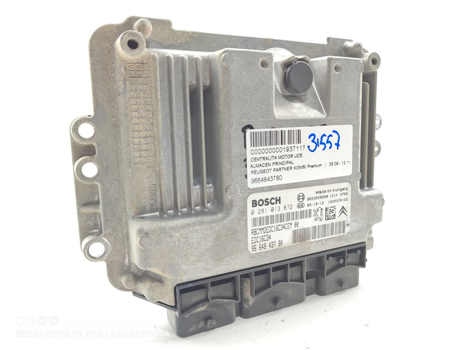 PEUGEOT Partner 2 generation (2008-2023) Unitate de control motor 9664843780 18995930