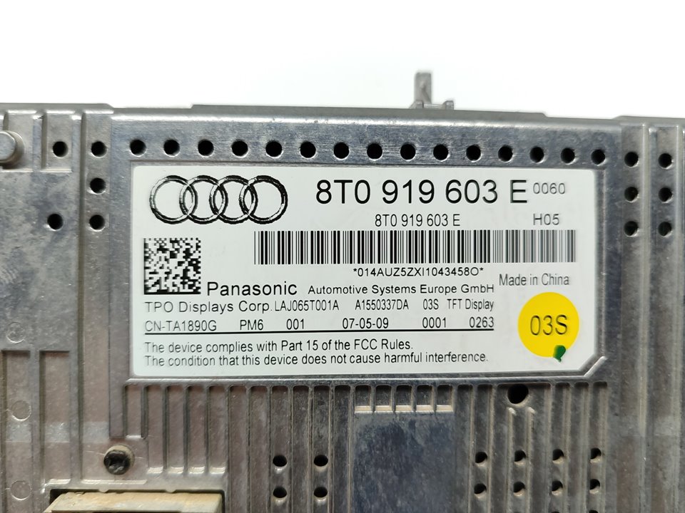 AUDI A6 C6/4F (2004-2011) Citas salona daļas 8T0919603E 18891214