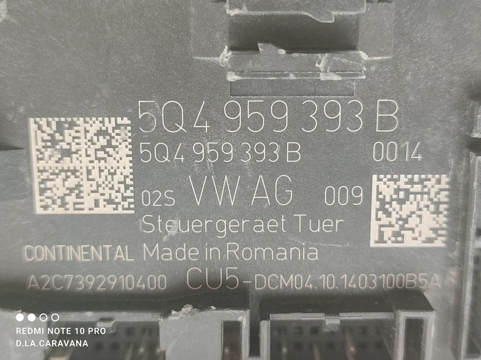 SEAT Leon 3 generation (2012-2020) Kiti valdymo blokai 5Q4959393B 25029124
