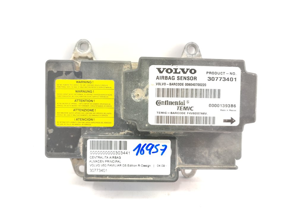 VOLVO V50 1 generation (2003-2012) Unité de contrôle SRS 30773401 18810828