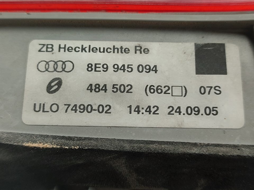 AUDI A4 B7/8E (2004-2008) Oikea takavalo 8E9945094 23778628