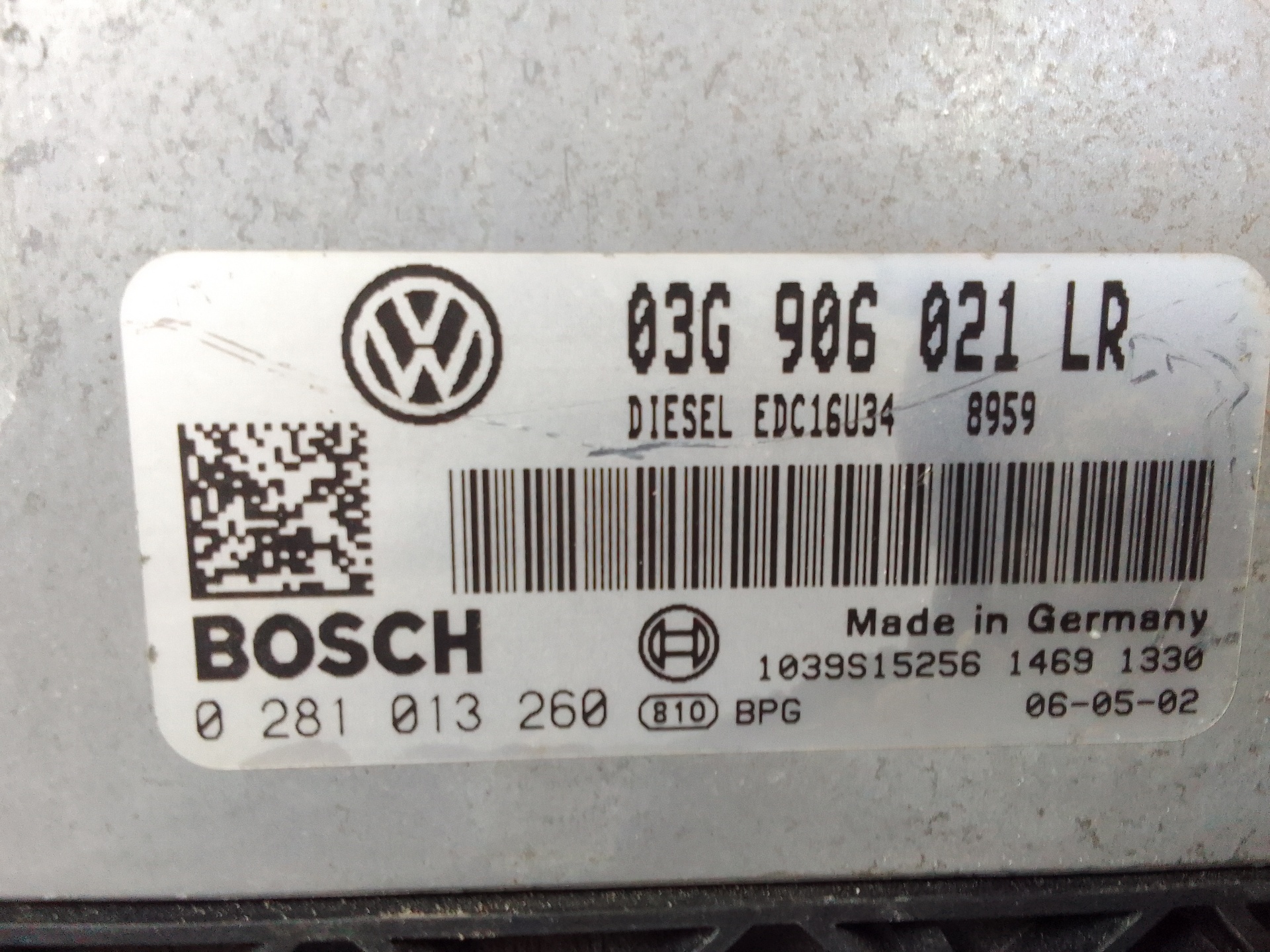 VOLKSWAGEN Passat B6 (2005-2010) Блок управления двигателем 03G906021LR 18912481