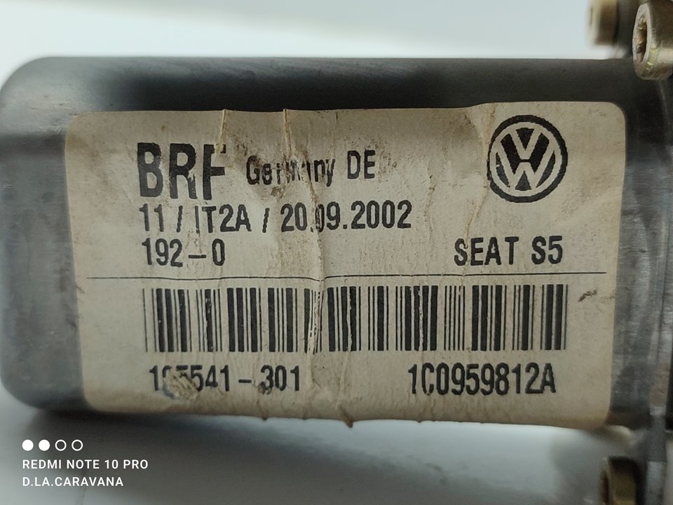 SEAT Leon 1 generation (1999-2005) Höger bakdörr Fönsterkontrollmotor 1C0959812A 23804857