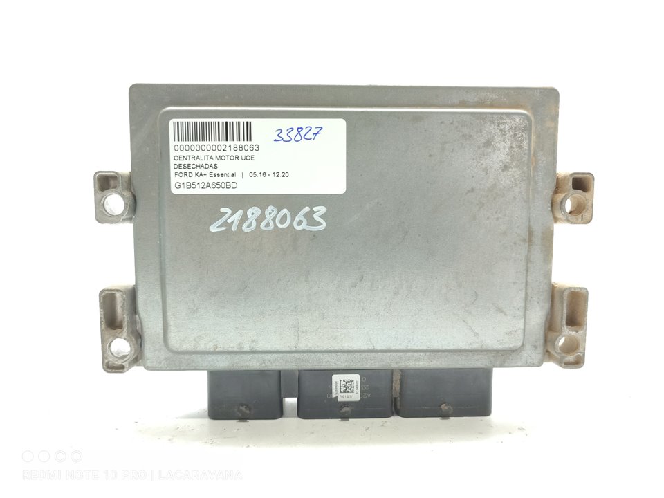 FORD Ka 2 generation (2008-2020) Variklio kompiuteris G1B512A650BD 27320814