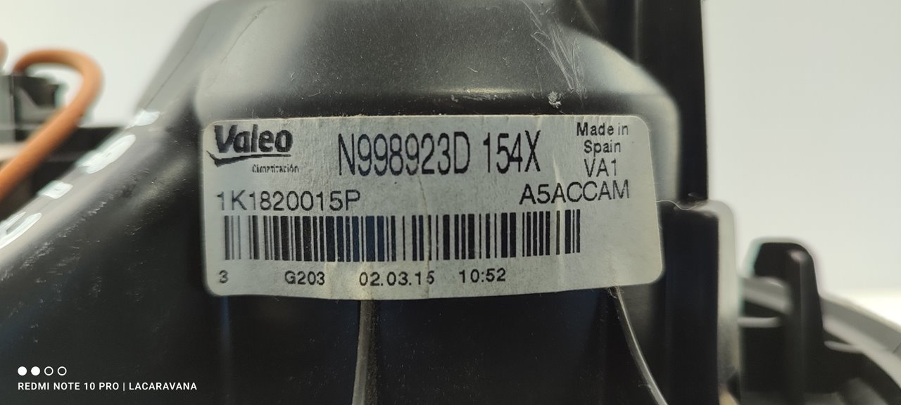 AUDI Q3 8U (2011-2020) Heater Blower Fan 1K1820015P 18949859