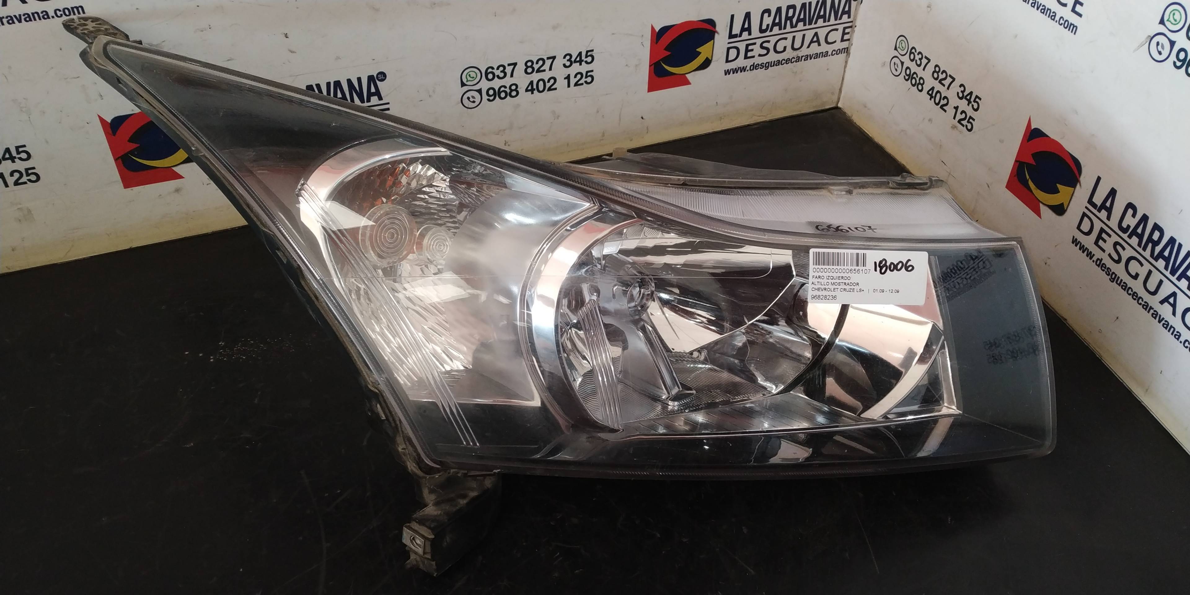 CHEVROLET Cruze 1 generation (2009-2015) Front Left Headlight 96828236 18811674