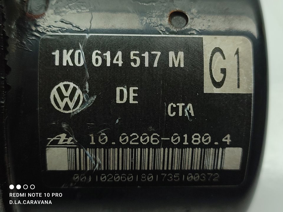 VOLKSWAGEN Golf 5 generation (2003-2009) ABS Pump 1K0614517M 25925997