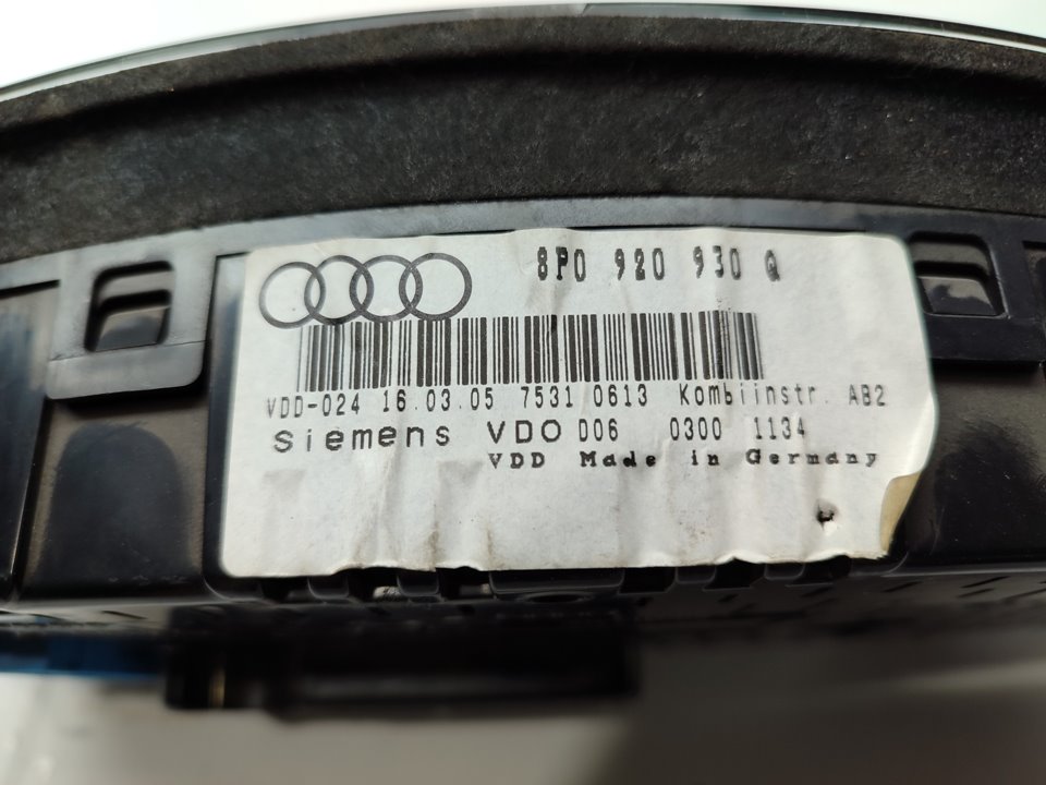 AUDI A3 8P (2003-2013) Hastighetsmätare 8P0920930Q 25928727