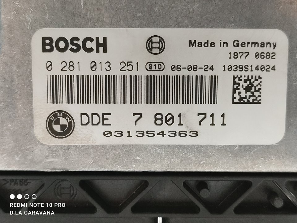 BMW 1 Series F20/F21 (2011-2020) Блок управления двигателем 0281013251 25226913