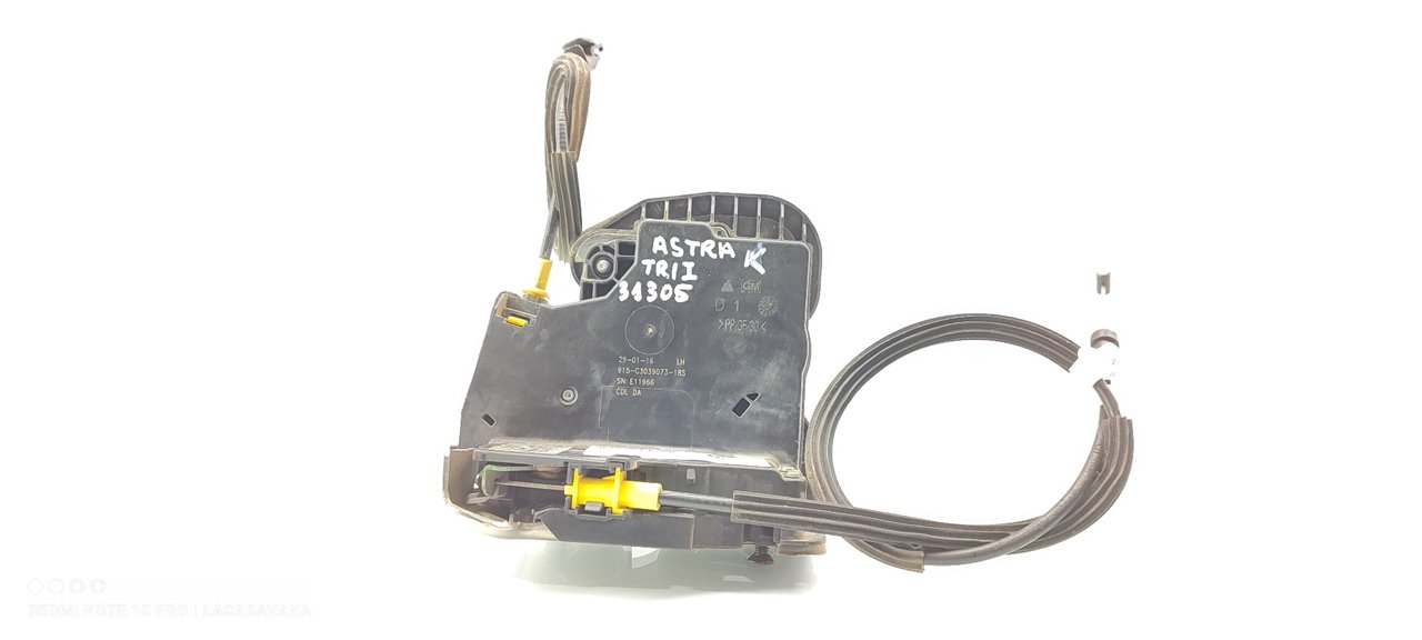 OPEL Astra K (2015-2021) Rear Left Door Lock 13507143 18957383