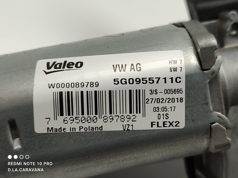 VOLKSWAGEN Polo 5 generation (2009-2017) Galinio dangčio (bagažinės) valytuvo varikliukas 5G0955711C 23805266