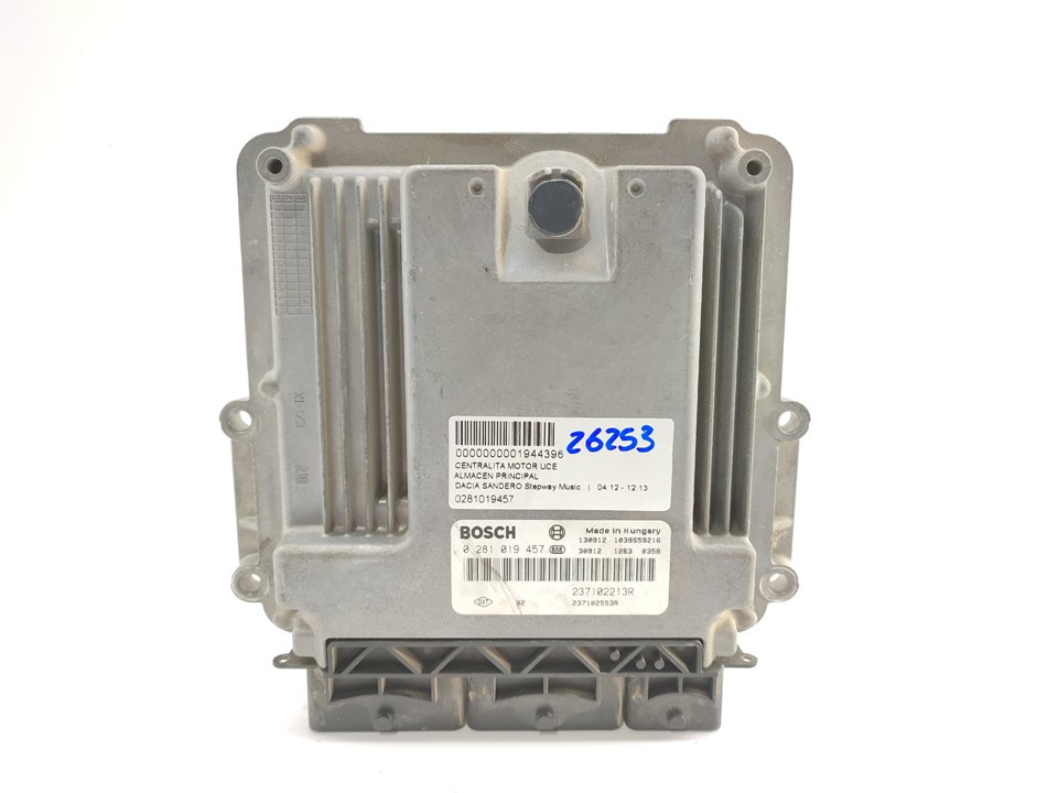 DACIA Sandero 2 generation (2013-2020) Moottorin ohjausyksikkö ECU 0281019457 25018132