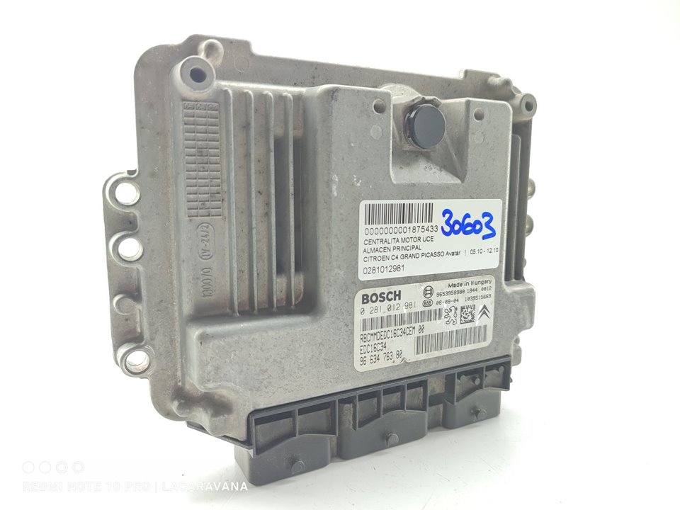 CITROËN C4 Picasso 1 generation (2006-2013) Variklio kompiuteris 0281012981 20841002