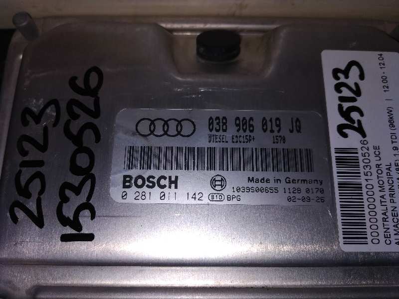 AUDI A4 B6/8E (2000-2005) motorvezérlő egység 038906019JQ 25021944