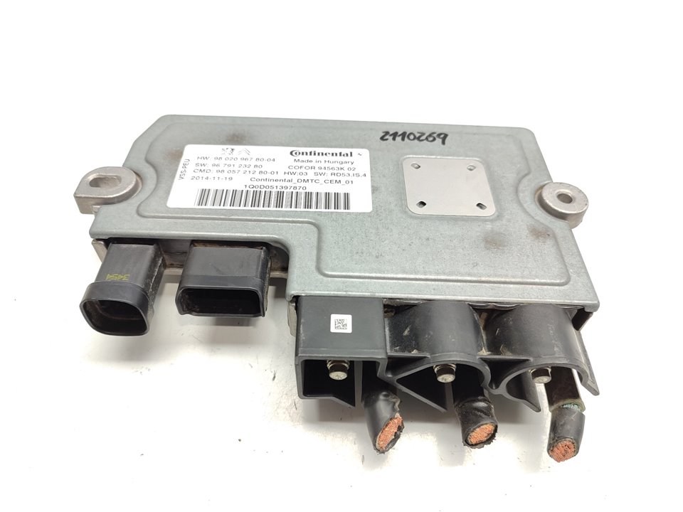 CITROËN C4 2 generation (2010-2024) Other Control Units 9802096780 24462873