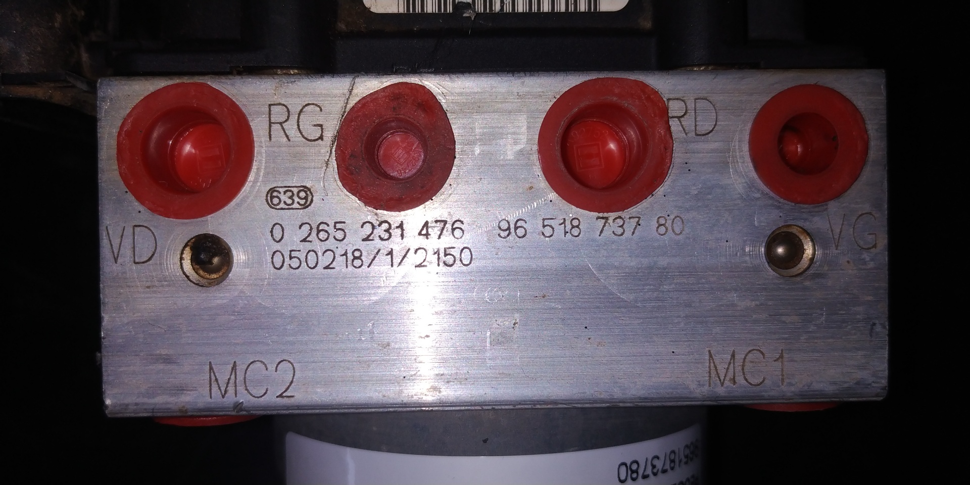 PEUGEOT 307 1 generation (2001-2008) ABS Pump 9651873780 18907523