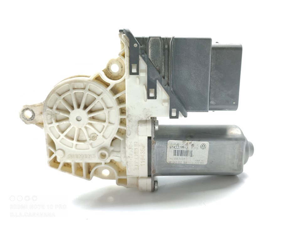 VOLKSWAGEN Passat B6 (2005-2010) Bal hátsó ajtó ablakvezérlő motorja 1K0959703P 23804809