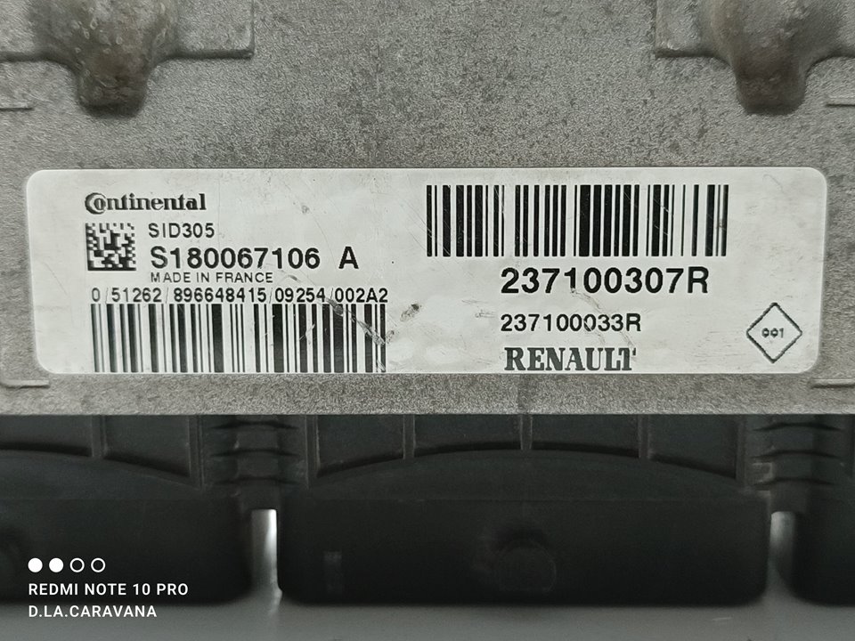 RENAULT Megane 3 generation (2008-2020) Блок управления двигателем 237100307R 18820742