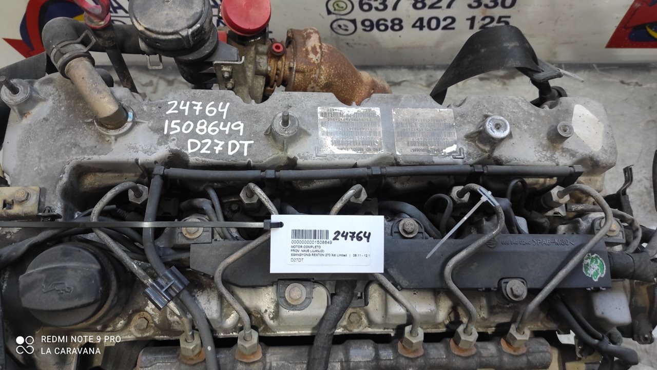SSANGYONG Rexton Y200 (2001-2007) Engine D27DT 18848973