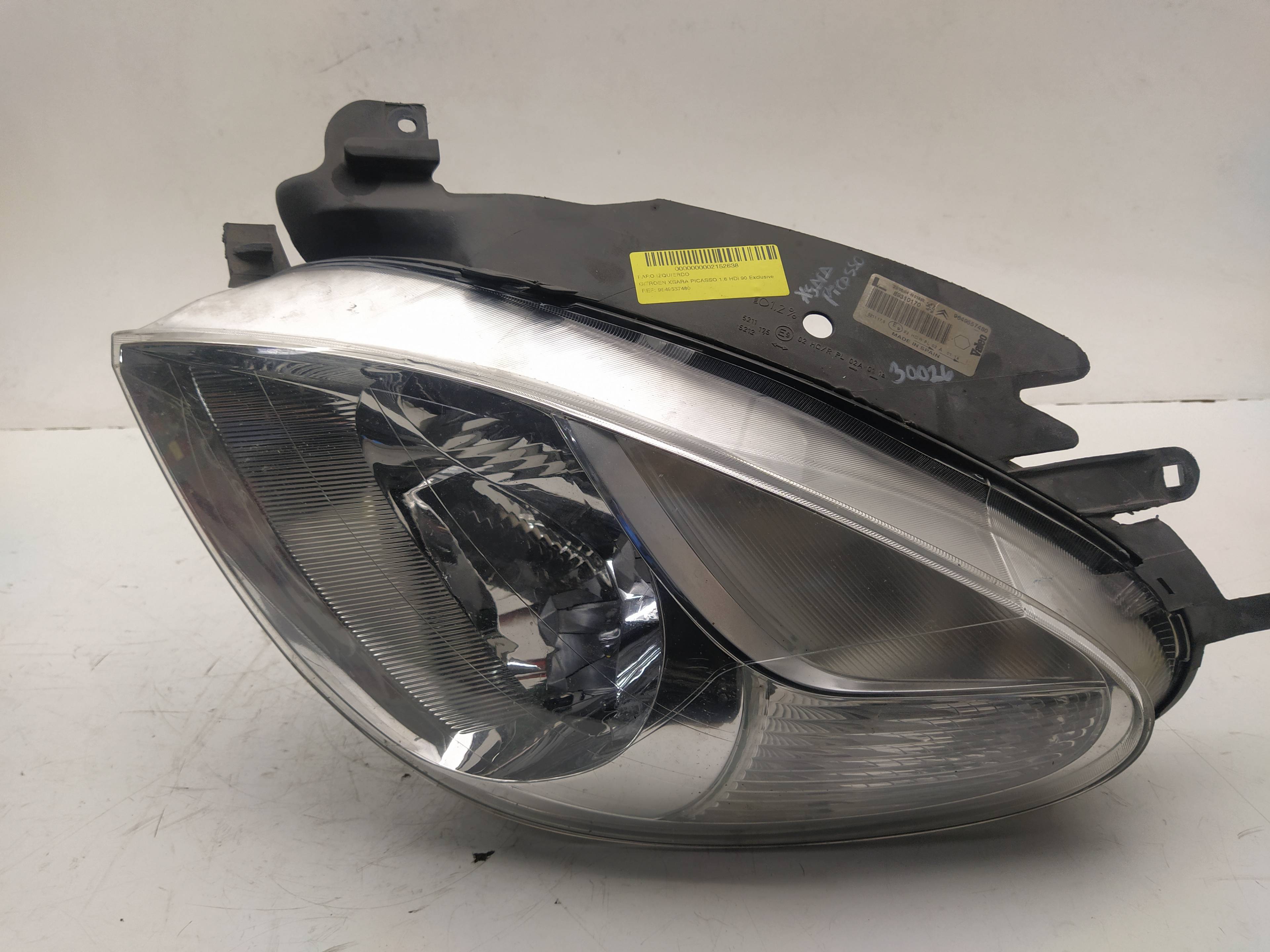 CITROËN Xsara Picasso 1 generation (1999-2010) Front Left Headlight 9649557480 27286745