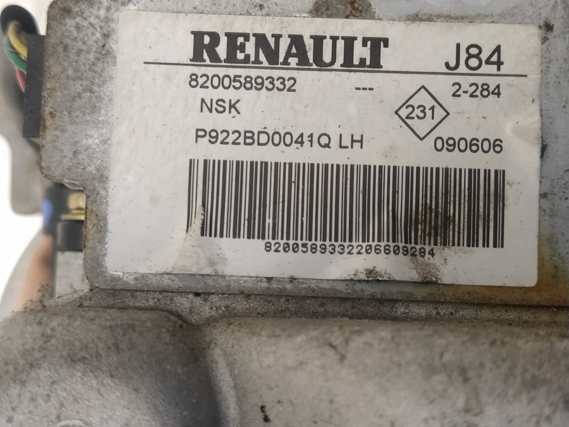 RENAULT Scenic 2 generation (2003-2010) Рулевой механизм 8200589332 21258242