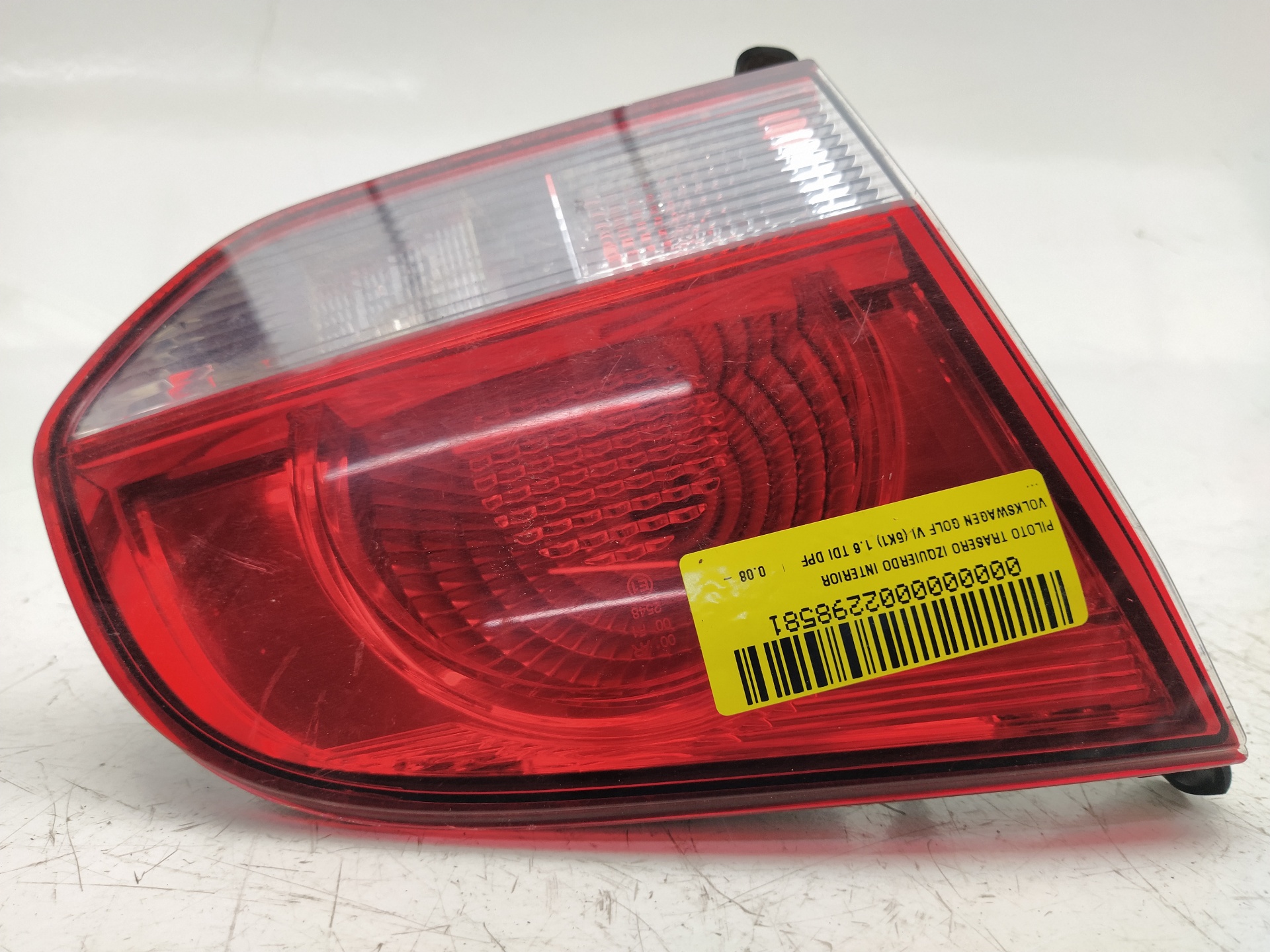 VOLKSWAGEN Golf 6 generation (2008-2015) Rear Left Taillight 16797001 24022321