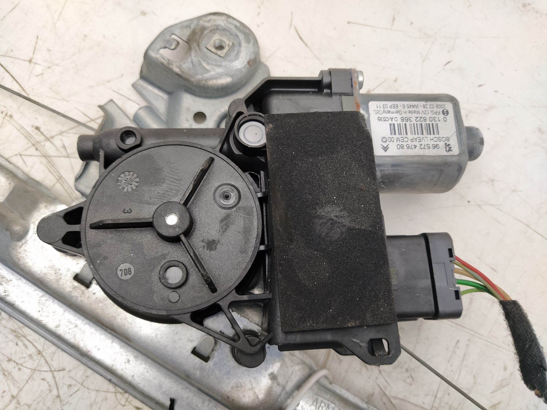 PEUGEOT 308 T7 (2007-2015) Vindusregulator foran venstre dør 9657247680,0130822368,9659827080 18662342