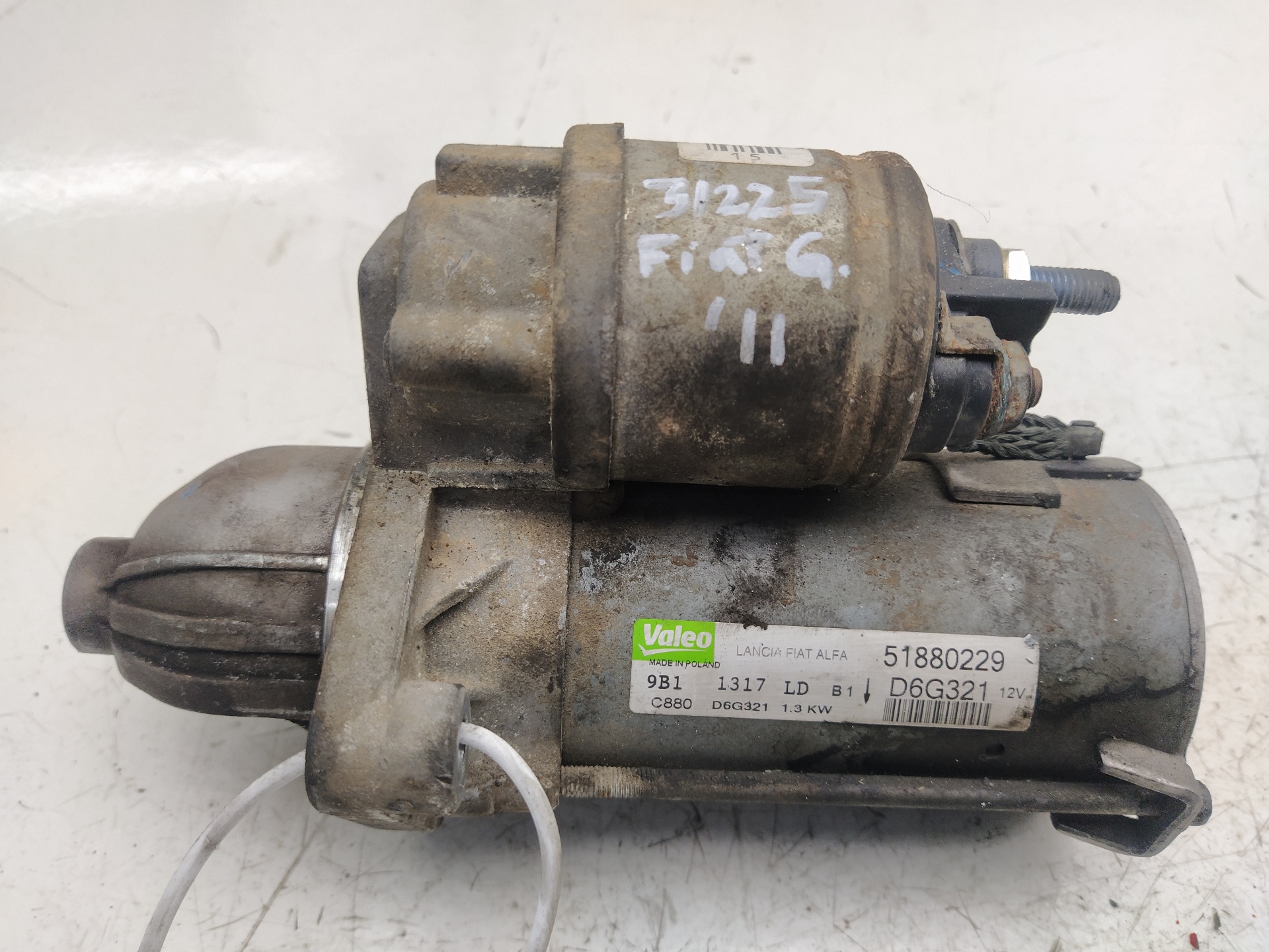 FIAT Grande Punto 1 generation (2006-2008) Starter Motor 51880229, D6G321 22289599