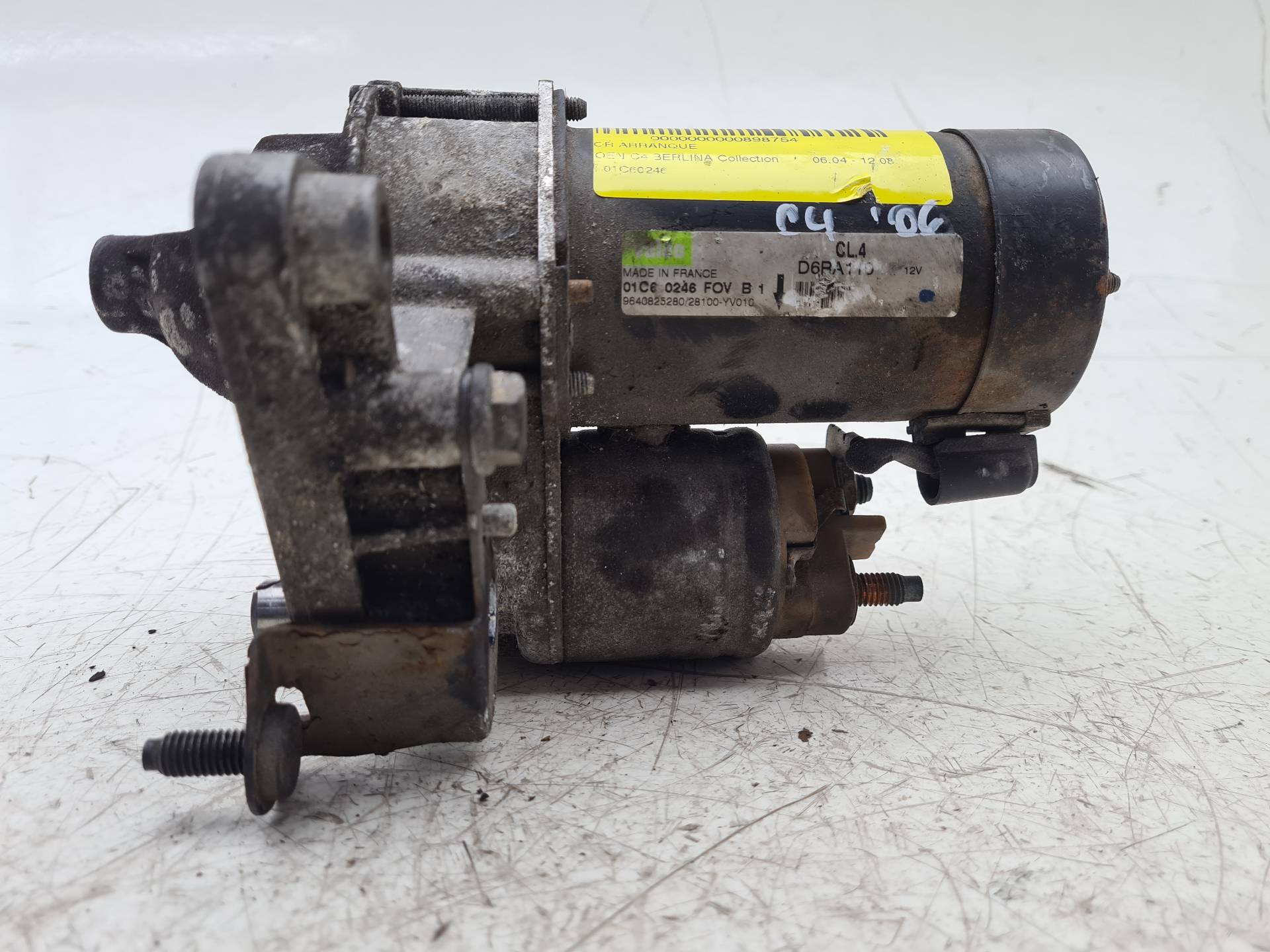 PEUGEOT C4 1 generation (2004-2011) Starter Motor 01C60246,9640825280 18388492