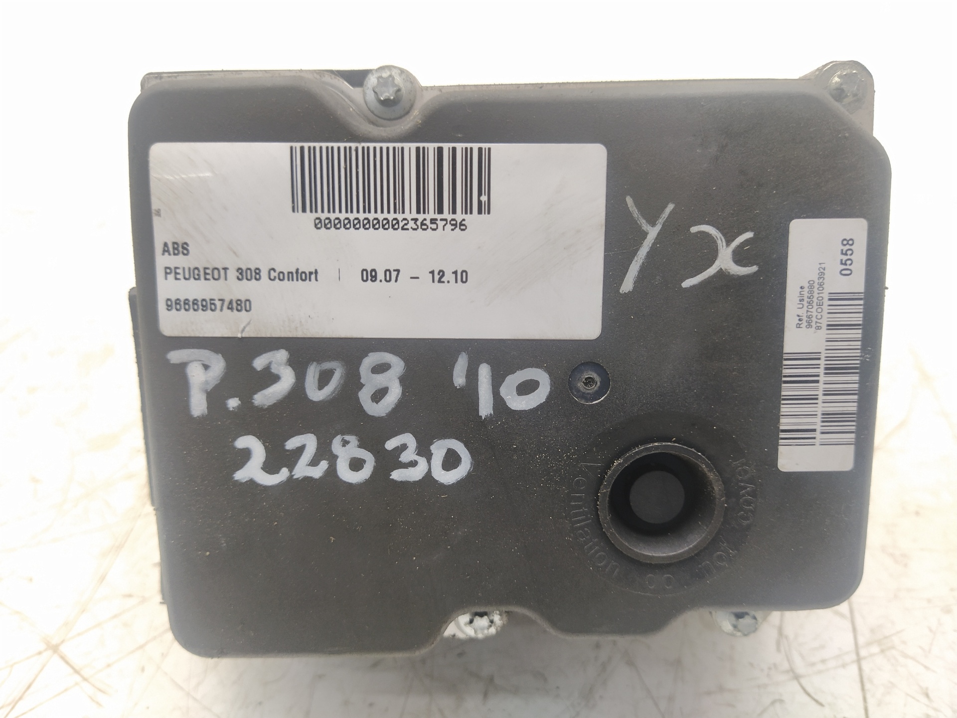 VOLKSWAGEN 308 T7 (2007-2015) ABS помпа 9666957480 23748074