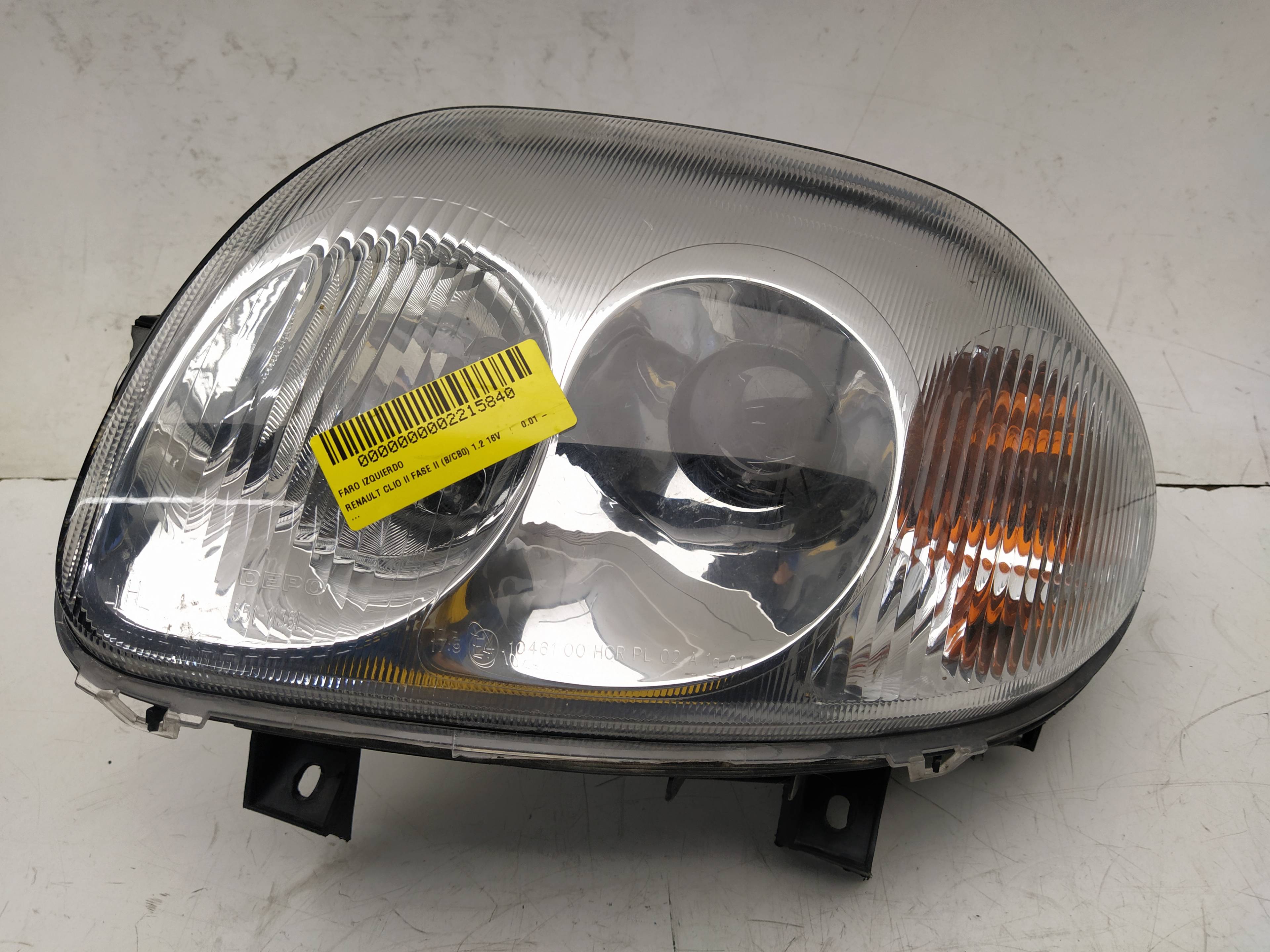 VAUXHALL Clio 2 generation (1998-2013) Front Left Headlight 085511136L 18643500