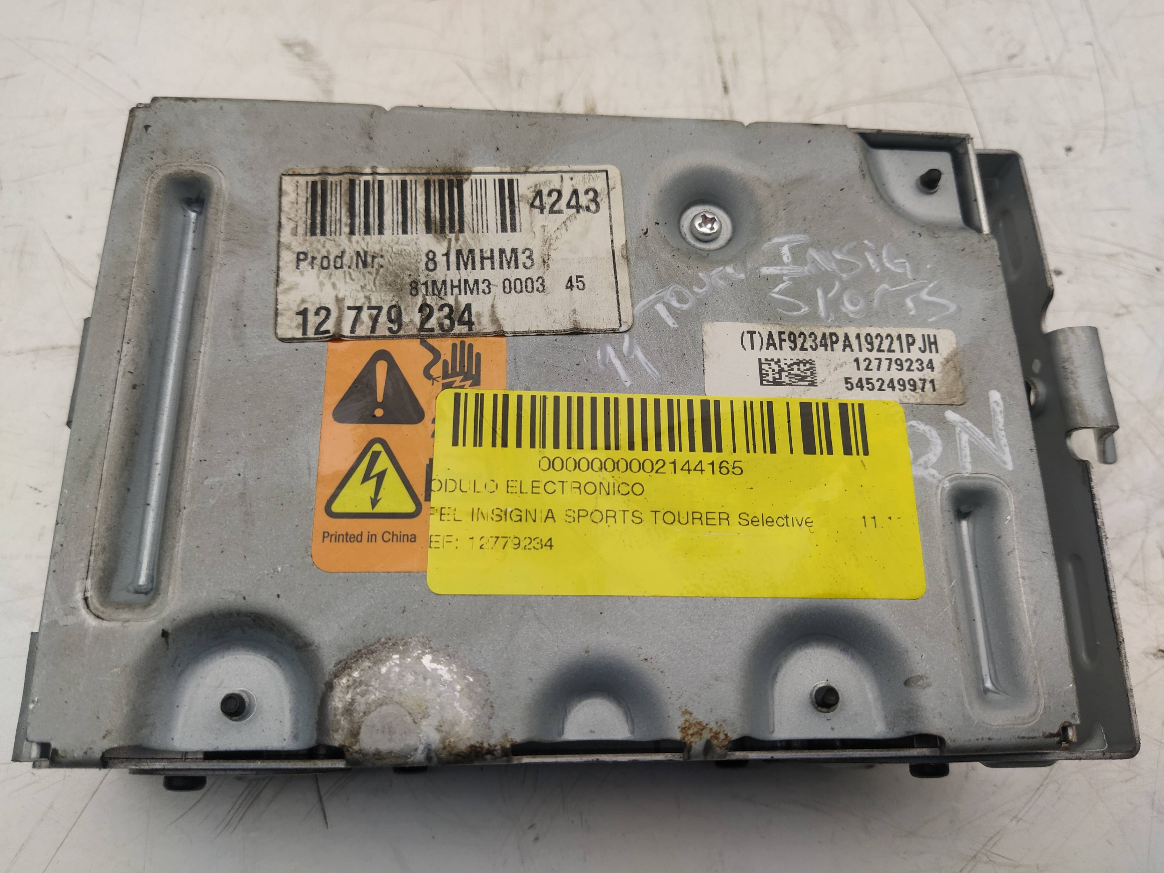 OPEL Insignia A (2008-2016) Other Control Units 12779234 18618259