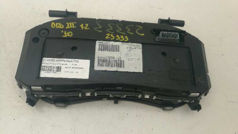 RENAULT Clio 3 generation (2005-2012) Spidometras (Prietaisų skydelis) 8200820999D 27192688