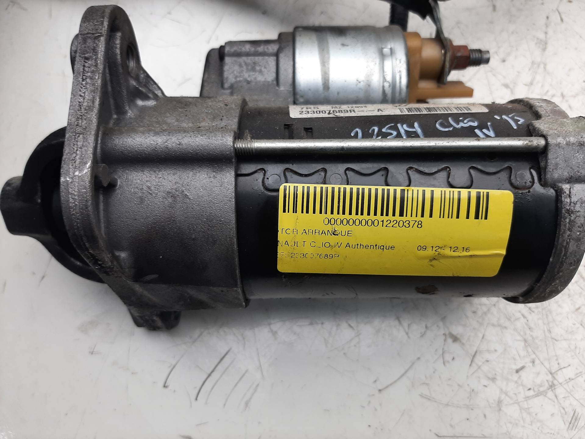 RENAULT Clio 3 generation (2005-2012) Starter Motor 233007689R 18437261